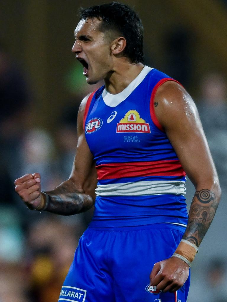 Jamarra Ugle-Hagan is a rising star for the Bulldogs. Picture: Mark Brake/Getty Images.