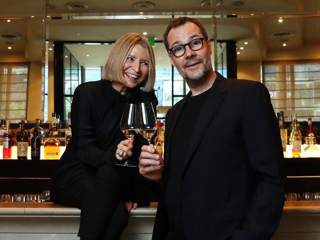 Sydney chefs Martin Benn and Vicki Wild are in Melbourne for the tennis. Picture: John Feder.