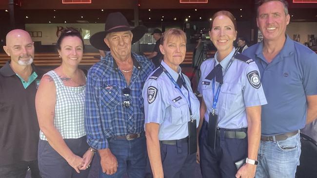 Officers Jeanette and Kim with their families