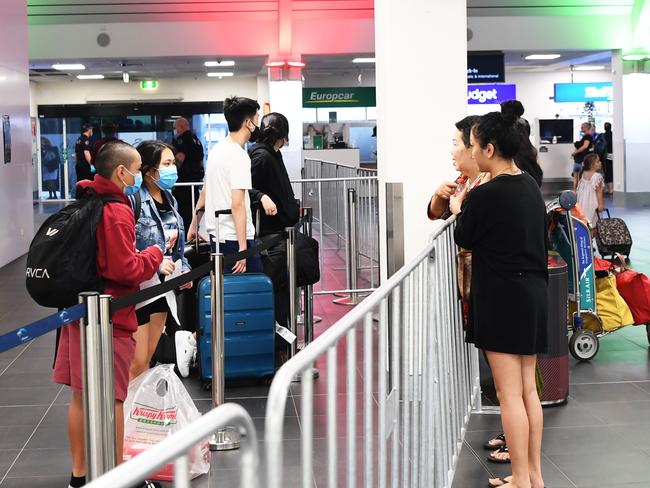 The NT declared the Greater Sydney area a hotspot while about 130 passengers were mid air on the way to Darwin, Picture Katrina Bridgeford .