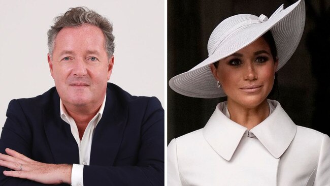 artwork of Piers Morgan, Meghan Markle