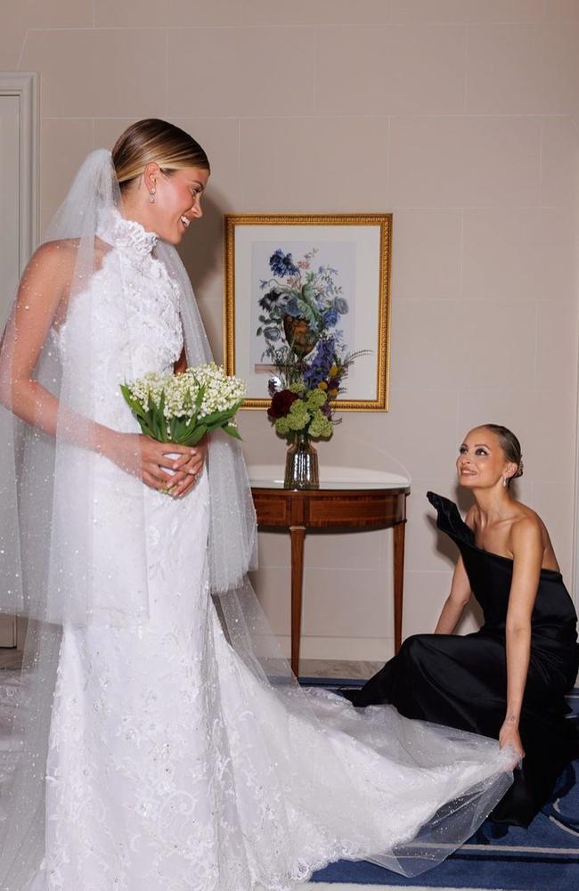 Nicole Richie with Sofia Richie on her wedding day. Picture: Nicole Richie/Instagram