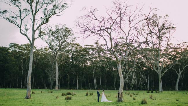 Get wed in Wombat Hollow’s great outdoors, then come inside for the banquet.