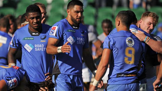 Western Force players during the season.