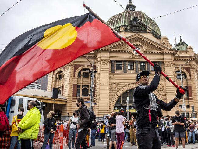 A rally in Melbourne. Picture: Jake Nowakowski