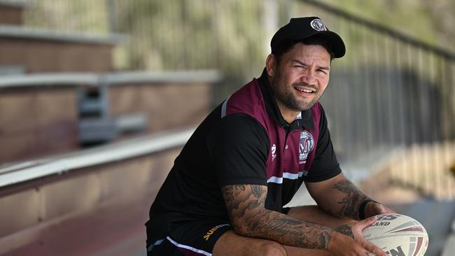 12/9/2023: Former NRL champion Isaac Luke  he coaches  Marsden State High School, Marsden, Brisbane.   pic: Lyndon Mechielsen/Courier Mail