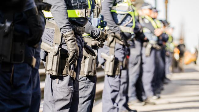 Generic Police  / cop stock photos.  Victoria Police Officers, Melbourne, Australia