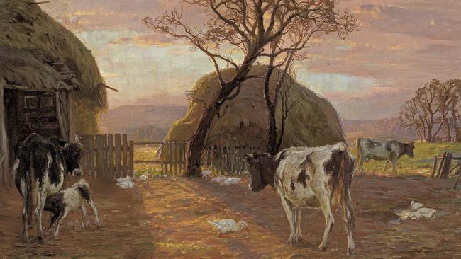 A Pastoral 1907, oil on canvas by Hans Heysen.