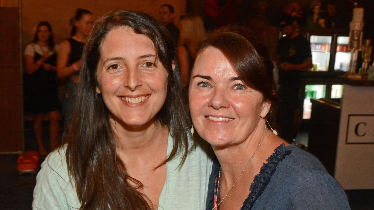 Alicia Santidrian and Julie Hogan at Drag Queen Bingo, Miami Marketta. Pic: Regina King