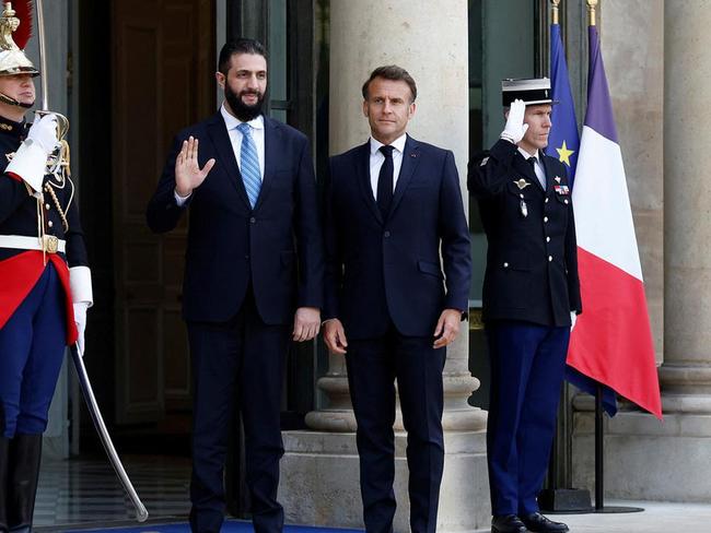 Macron welcomes Syria’s al-Sharaa in Paris