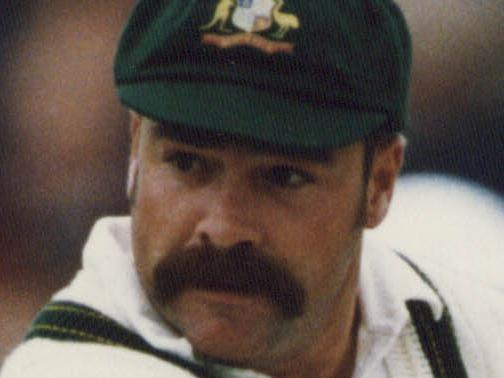 **This picture has a scanned reverse - see associated content at the bottom of the details window** David Boon, Australian Test cricketer, action shots 1991+