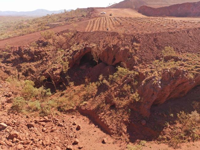Juukan Gorge in Western Australia. Picture: AFP