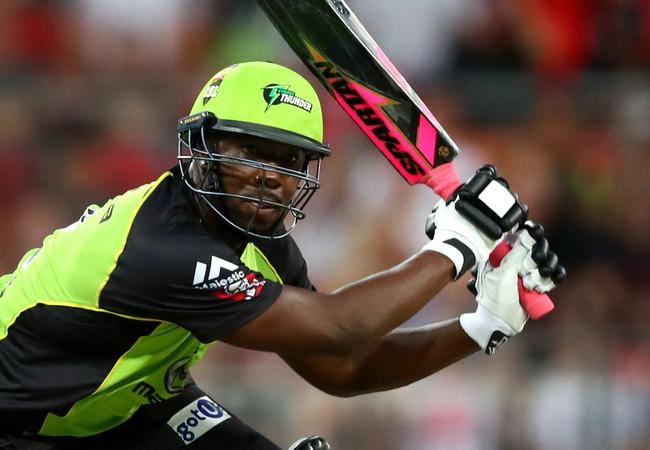 Andre Russell during his time with the Thunder. Picture: Gregg Porteous