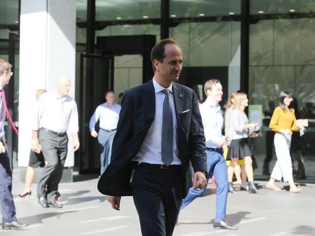 08/08/2019. Francesco De Ferrari, AMP CEO, pictured outside their headquarters in Sydney. Britta Campion / The Australian