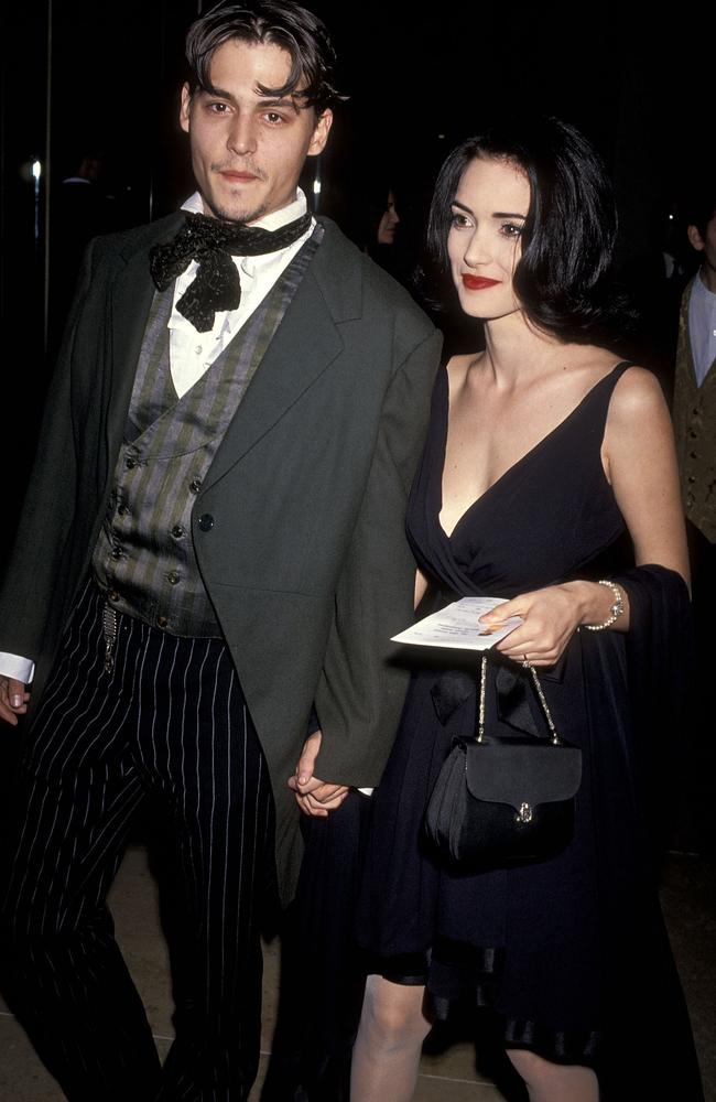 Then-couple Johnny Depp and Winona Ryder were a goth-inspired power couple in 1991.