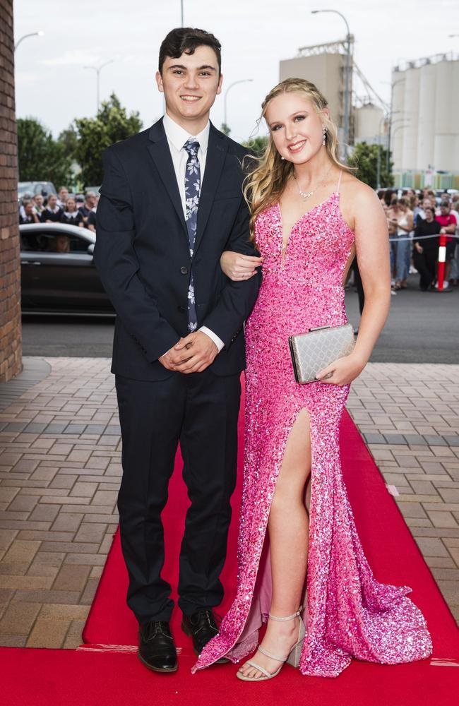 Nicholas Roach and Hannah Rosenthal at Toowoomba Grammar School formal at Rumours International, Wednesday, November 15, 2023. Picture: Kevin Farmer