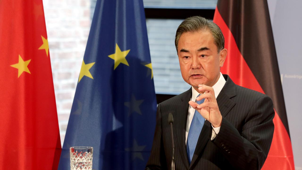 China's Foreign Minister Wang Yi declared this week that Russia has legitimate concerns over security and was forced to take action. Picture: Michael Sohn/Pool/AFP