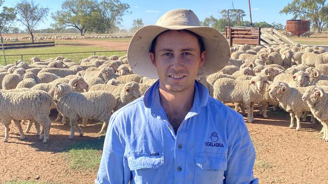 Austin Grace from Egelabra at Warren, NSW, won the national graduate wool classer competition.