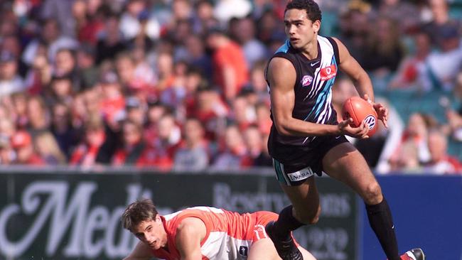 Shaun Burgoyne during his debut season with Port Adelaide