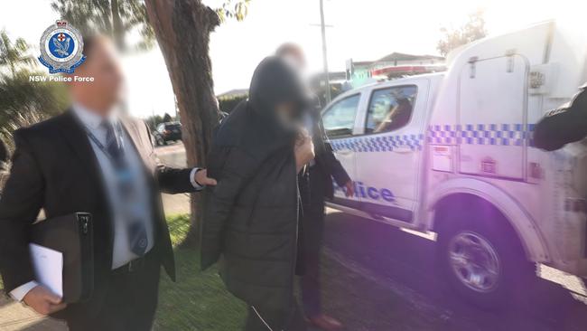 She was taken to Granville Police Station. Picture: NSW Police