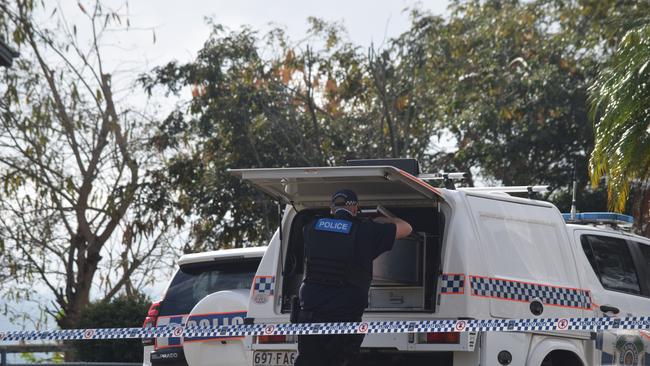 Police were seen on Reaney St, Berserker, in Rockhampton following a man being shot.