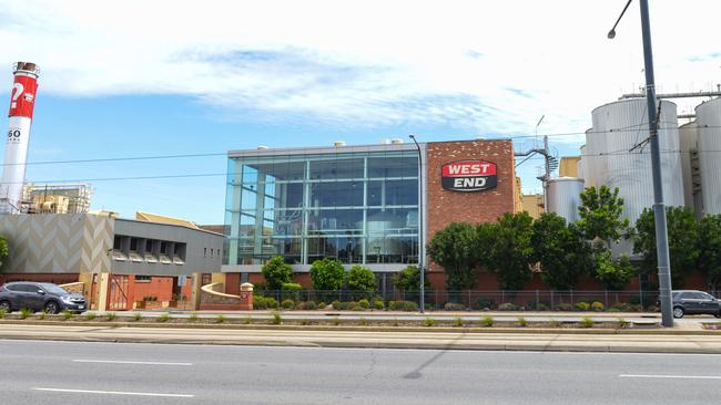 The West End brewery site before demolition and decommissioning. Picture: Brenton Edwards