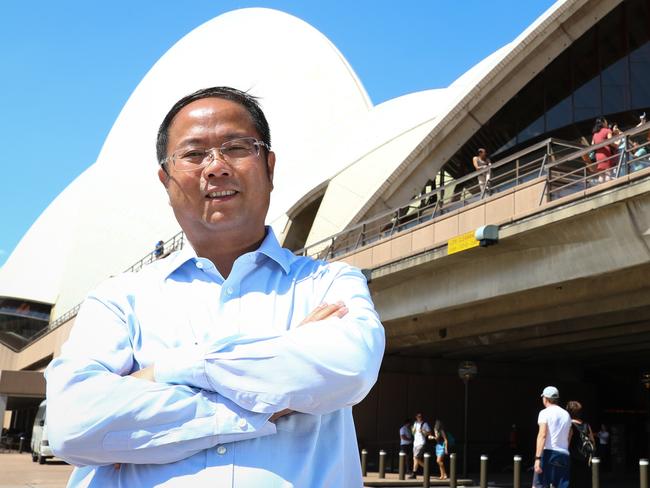 20/12/16  Huang Xiangmo YuHu chairman pictured at the Sydney Opera House. Picture Renee Nowytarger / The Australian