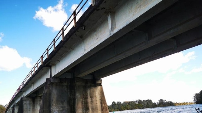 Rawdon Island Bridge has been closed due to structural issues with the concrete pylons. Pics Supplied