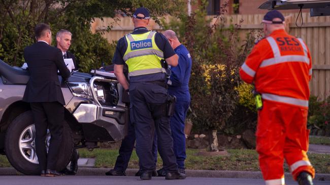 Police and emergency services on the scene in Seaford. Picture Jay Town