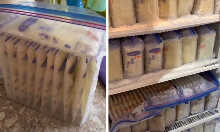 Breastmilk store freezer storage