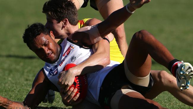 Peter Yagmoor of Redlands during the NEAFL match between the NT Thunder and the Redlands Bombers.