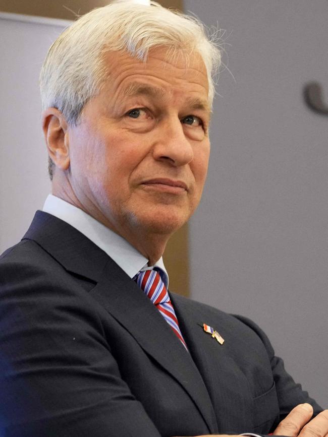 JPMorgan CEO Jamie Dimon has warned of a possible ‘hurricane’ ahead. Picture: Michel Euler/Pool/AFP