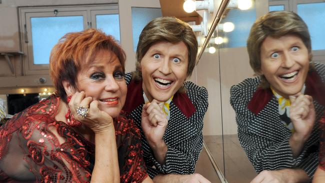 2012: Wills with friend and partner in crime Bob Downe (A.K.A Mark Trevorrow) at the Arts Theatre in Angus Street. Wills performed in Trevorrow’s '20 Golden Greats'.