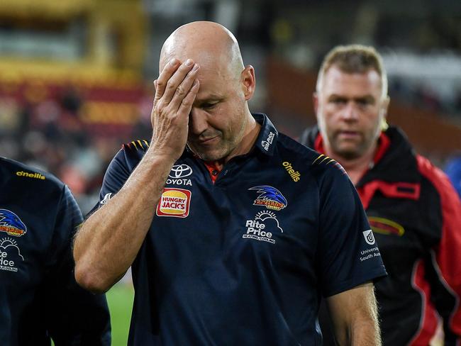 The Crows have fallen away badly since handing Matthew Nicks a contract extension. Picture: Mark Brake/Getty Images