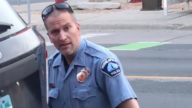 Minneapolis police officer Derek Chauvin kneels on the neck of George Floyd during his fatal arrest. Chauvin is facing charges.