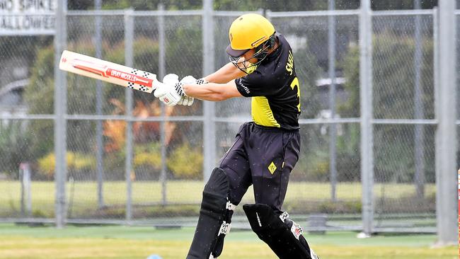 Wests batsman Isaiah Snell earlier this season. Picture, John Gass