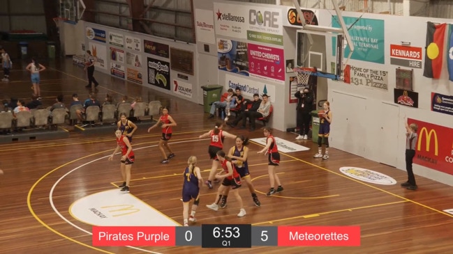 Replay: Queensland Basketball – U14 Girls Championship – Div 1: SW Metro Pirates Purple v Mackay Meteorettes