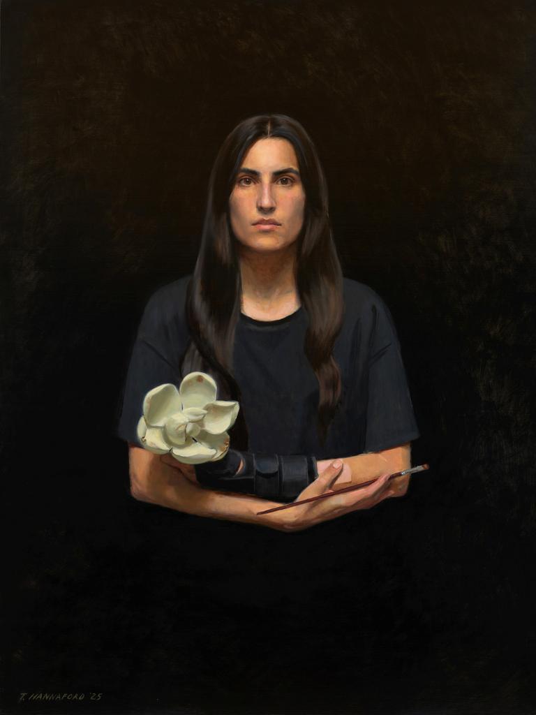 Among the pictures that deserve closer attention is a fine self-portrait by Tsering Hannaford ...