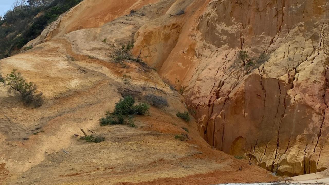Police and Gympie Regional Council are working to excavate the landslide and restore access between Double Island Point and Rainbow Beach, but officers said the stretch would remain shut “indefinitely”.