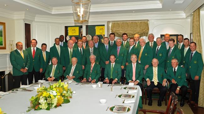 The Masters Champions Dinner at Augusta.