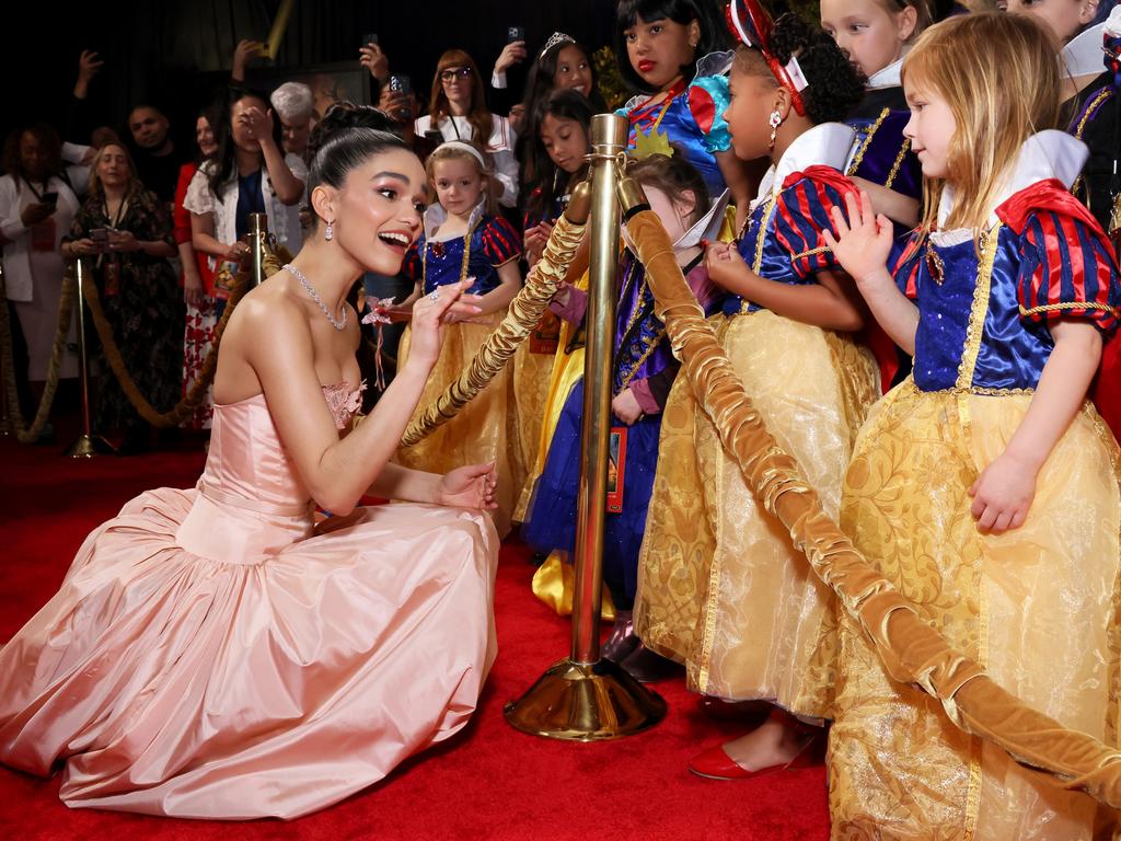 Rachel Zegler pictured at the World Premiere of Disney's Snow White at El Capitan Theatre in Hollywood, California. Picture: Rodin Eckenroth/Getty Images for Disney