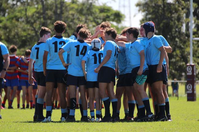 Ballymore Cup rugby action at the Albany Creek Brumbies Junior Rugby Union Club on Friday, April 12, 2024.