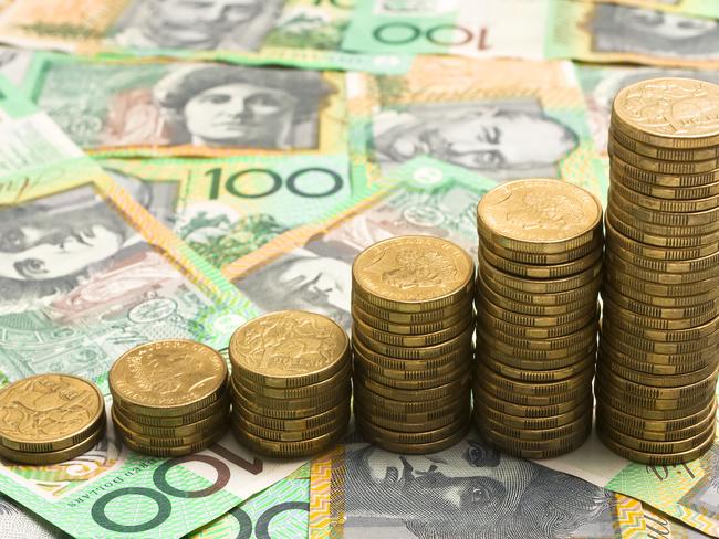 Graph of compound interest with Australian Currency