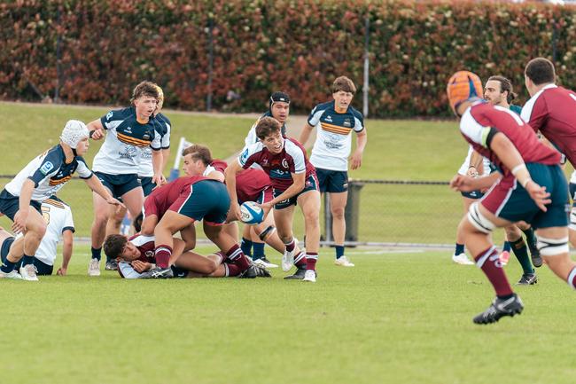 Alfie Bowman. Action from the round two game between the Reds and Brumbies. Picture courtesy of ACT Brumbies Media.