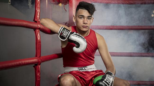 Northside Boxing Club’s Callum Peters. Picture: Simon Cross