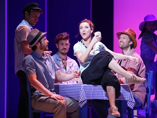 Natalie O'Donnell in Mamma Mia! The Musical. Picture: Scott Barbour/Getty Images