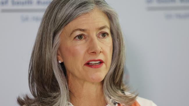 ADELAIDE, AUSTRALIA - NewsWire Photos November 13 2023: South Australian Chief Public Health Officer Professor Nicola Spurrier is seen during a COVID health press conference in Adelaide.  NCA NewsWire / David Mariuz