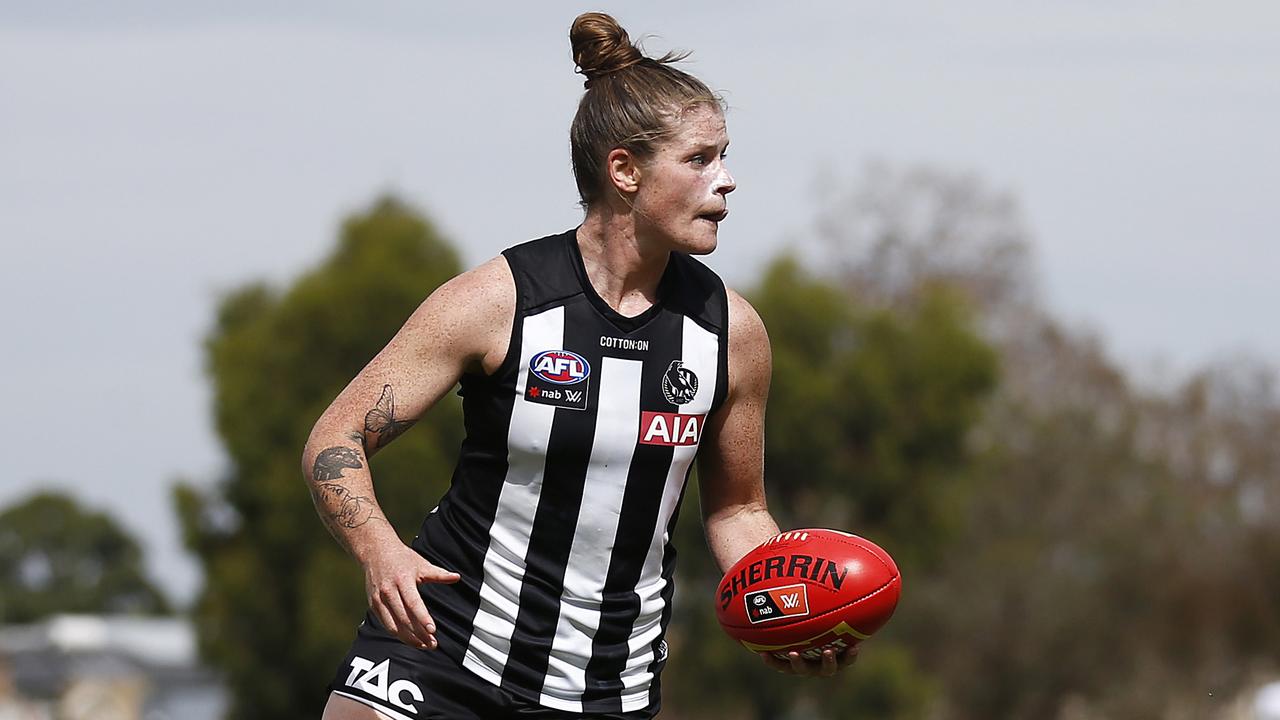 Bri Davey is the Pies’ catalyst. Picture: Getty Images