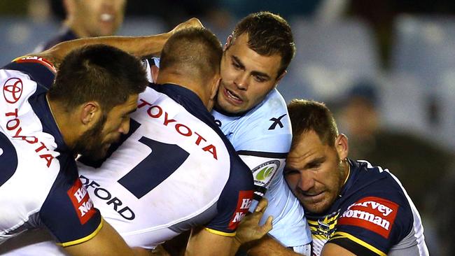 Graham gets the treatment from Tariq Sims in an impressive Cowboys display.