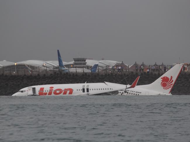 Images of the 2013 crash shocked the world but all passengers and crew survived.  Picture: Lukman S. Bintoro